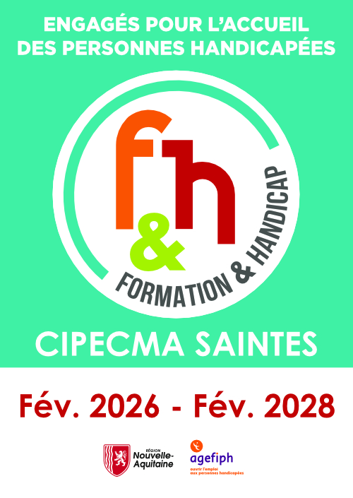 Logo 2025 - CIPECMA Saintes centre handi-accueillant